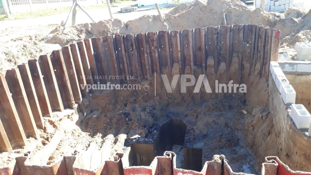 Estaca Prancha Metálica - foto 16 de escoramento e contenção
