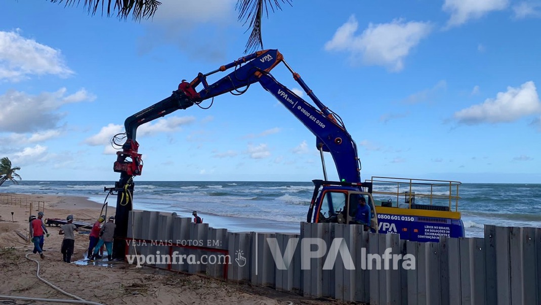 Estaca Prancha de PVC - foto 6 de contenção definitiva